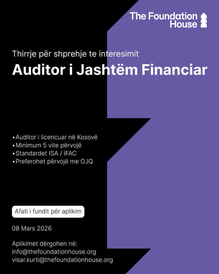 THIRRJE PËR SHPREHJE TE INTERESIMIT – Auditor i Jashtëm Financiar
